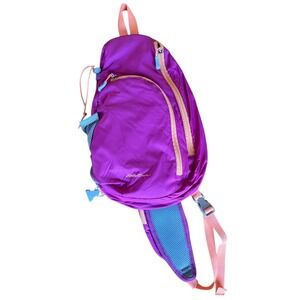 Eddie Bauer Purple Sling Backpack Lightweight Water Resistant Travel Hiking
